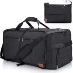 120L Waterproof Foldable Travel Duffel with Shoe Compartment