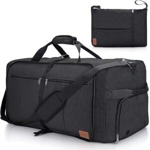 120L Waterproof Foldable Travel Duffel with Shoe Compartment