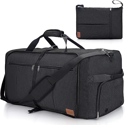 120L Waterproof Foldable Travel Duffel with Shoe Compartment