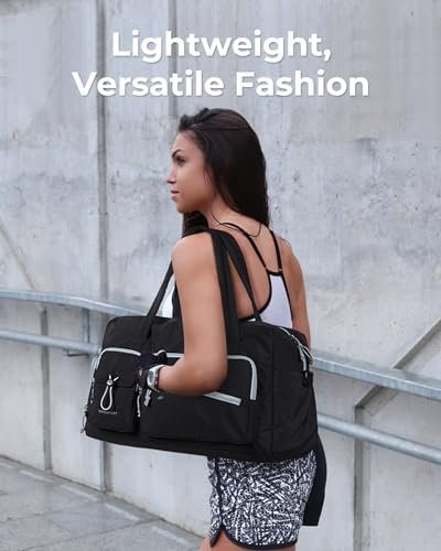 29L BAGSMART Travel Duffle Bag with Shoe Compartment