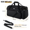 55L Black Sports Duffle Bag - Ultimate Gym Companion!