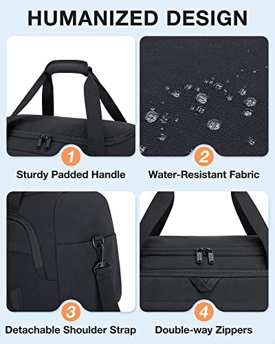 65L BAGSMART Travel Duffel Bag with Toiletry & Shoe Bag