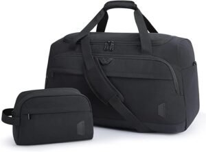 65L BAGSMART Travel Duffel Bag with Toiletry & Shoe Bag