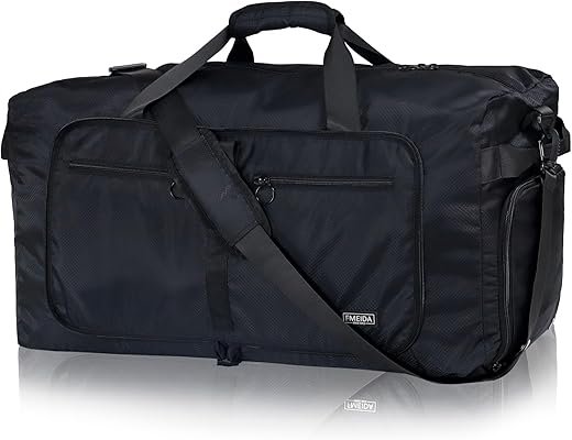 Fmeida 65L Foldable Duffle Bag with Shoe Compartment