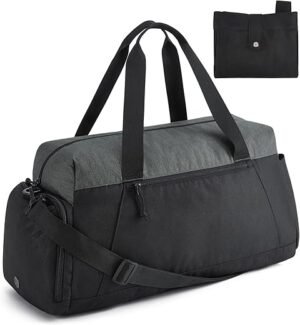 Foldable BAGSMART Gym Duffle Bag with Shoe Compartment