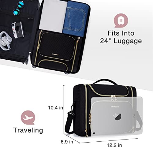 Large Water-Resistant Toiletry Bag for Travel & Organization