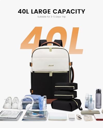 LOVEVOOK 40L TSA-Approved Women's Travel Backpack
