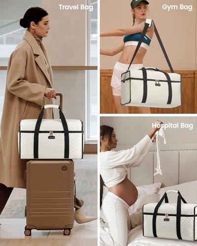 LOVEVOOK Stylish 180-Degree Travel Duffle Bag for Women