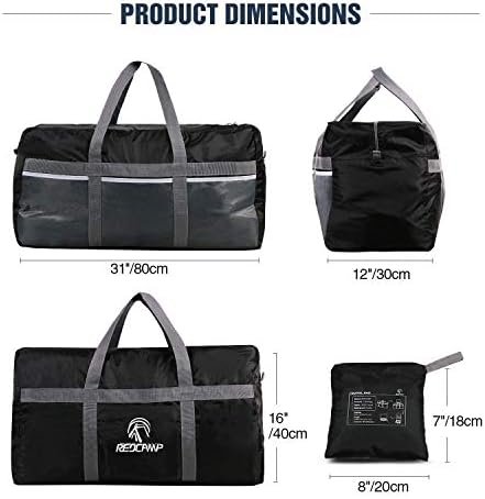 REDCAMP 96L Waterproof Foldable Travel Bag - Lightweight & Durable