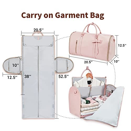 Stylish 2-in-1 Travel Garment Bag for Women