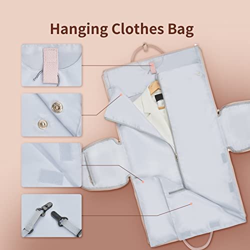 Stylish 2-in-1 Travel Garment Bag for Women