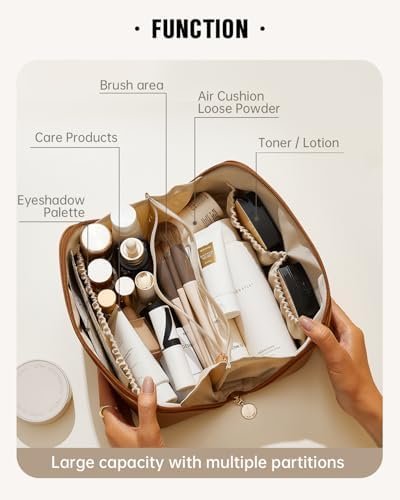Stylish EACHY Travel Makeup Bag - Large & Waterproof!