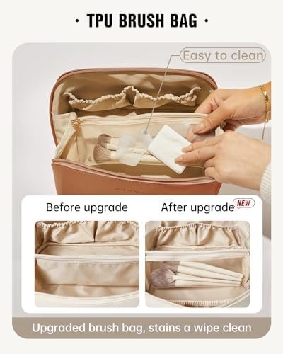 Stylish EACHY Travel Makeup Bag - Large & Waterproof!