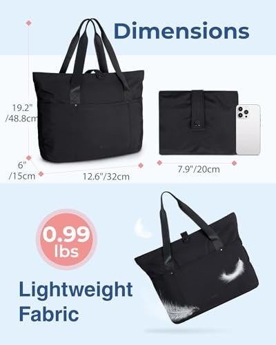 Stylish Foldable Tote Bag for Women - Travel & Work