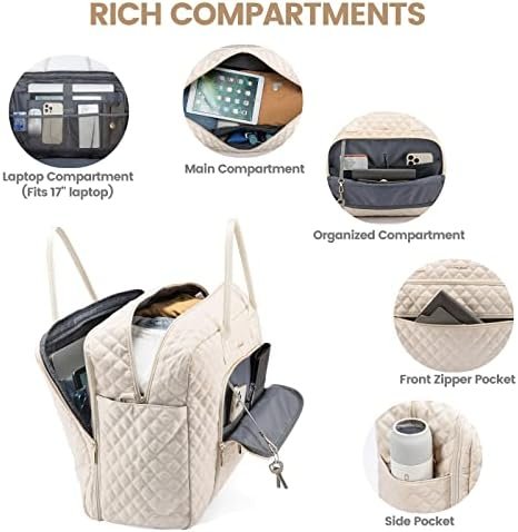 Stylish LOVEVOOK Travel Duffle Bag with Laptop & Toiletry Pouch