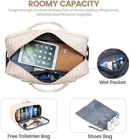 Stylish LOVEVOOK Travel Duffle Bag with Laptop & Toiletry Pouch
