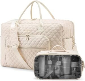 Stylish LOVEVOOK Travel Duffle Bag with Laptop & Toiletry Pouch