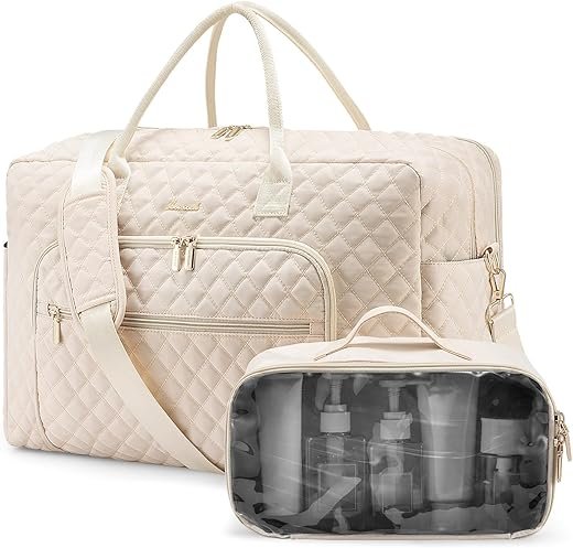Stylish LOVEVOOK Travel Duffle Bag with Laptop & Toiletry Pouch