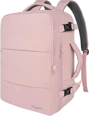 Stylish Travel Backpack with USB Port & Shoe Pouch