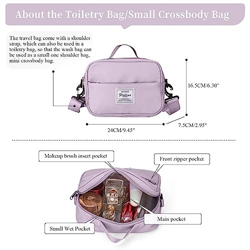 Versatile Weekender Bag with Shoe Compartment & Toiletry Kit